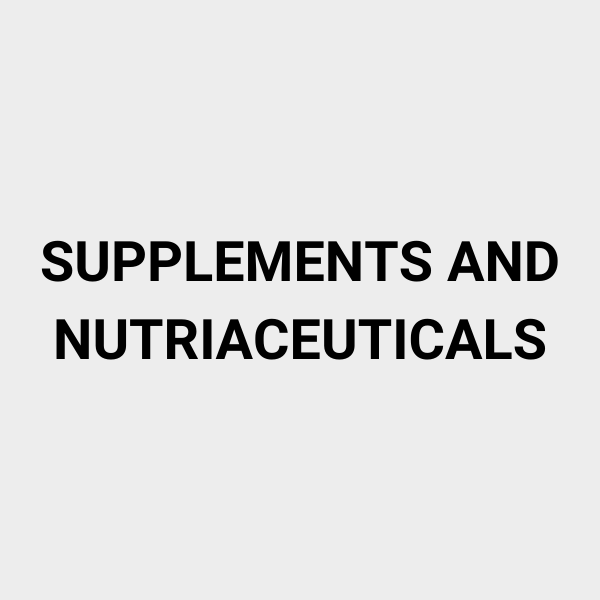 SUPPLEMENTS AND NUTRIACEUTICALS